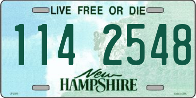 NH license plate 1142548