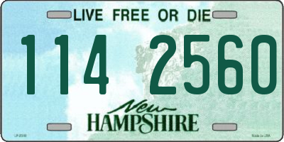 NH license plate 1142560
