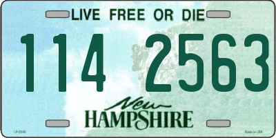 NH license plate 1142563
