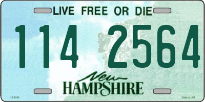 NH license plate 1142564