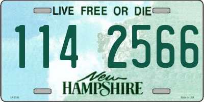 NH license plate 1142566