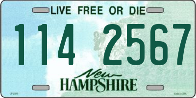 NH license plate 1142567