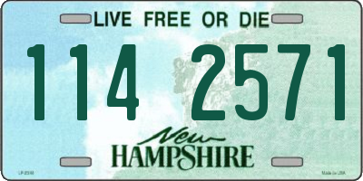 NH license plate 1142571