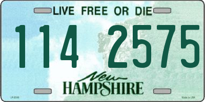 NH license plate 1142575
