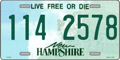 NH license plate 1142578