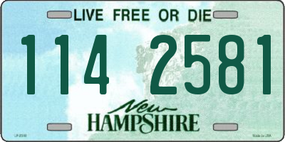 NH license plate 1142581