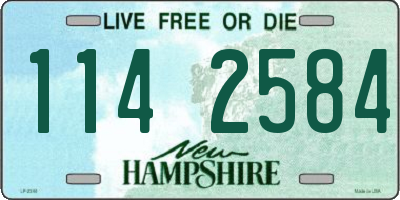 NH license plate 1142584