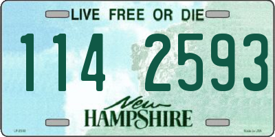 NH license plate 1142593