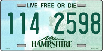 NH license plate 1142598