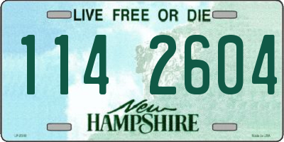 NH license plate 1142604