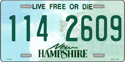 NH license plate 1142609