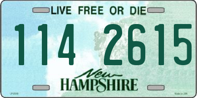 NH license plate 1142615