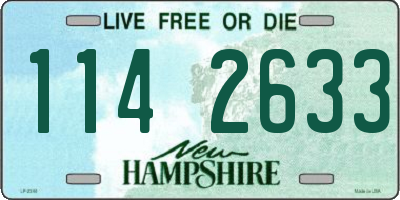 NH license plate 1142633