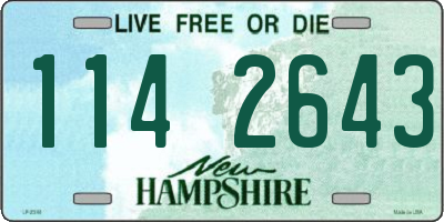 NH license plate 1142643