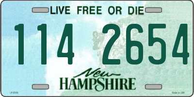 NH license plate 1142654