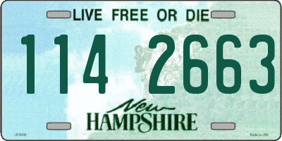 NH license plate 1142663
