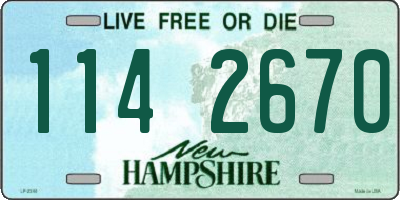 NH license plate 1142670