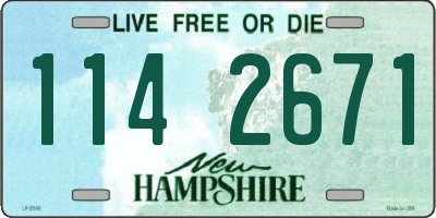 NH license plate 1142671