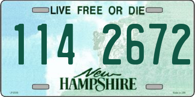 NH license plate 1142672