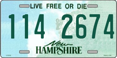 NH license plate 1142674