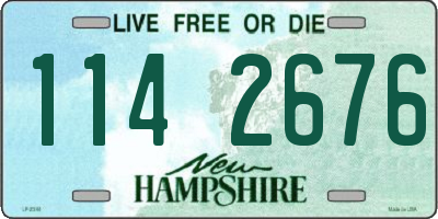 NH license plate 1142676