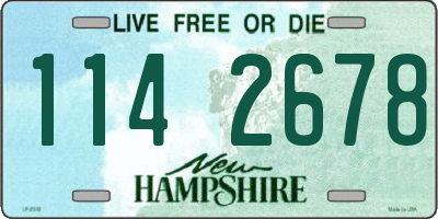 NH license plate 1142678