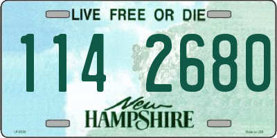 NH license plate 1142680