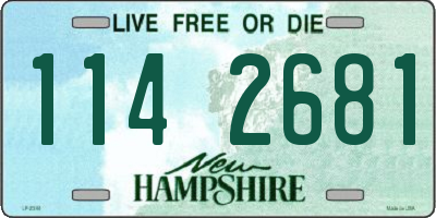 NH license plate 1142681
