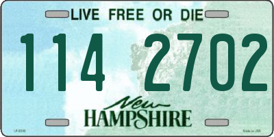 NH license plate 1142702