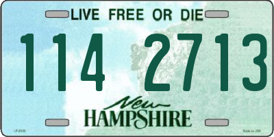 NH license plate 1142713