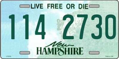 NH license plate 1142730