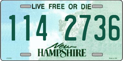 NH license plate 1142736