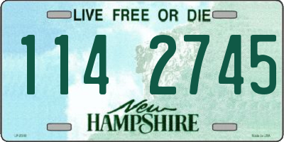 NH license plate 1142745