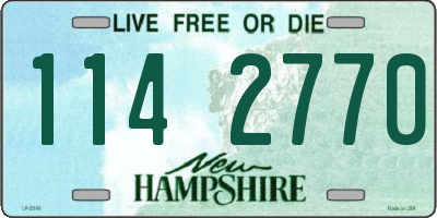 NH license plate 1142770