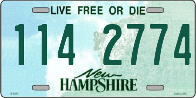 NH license plate 1142774