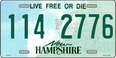 NH license plate 1142776