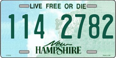 NH license plate 1142782
