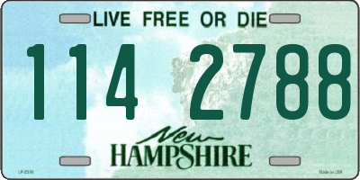 NH license plate 1142788