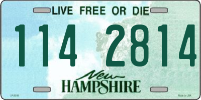 NH license plate 1142814