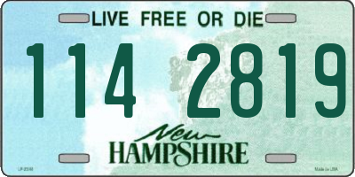 NH license plate 1142819