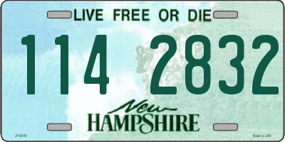 NH license plate 1142832