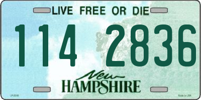 NH license plate 1142836