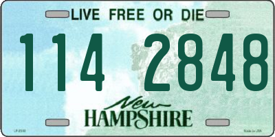 NH license plate 1142848