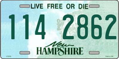 NH license plate 1142862
