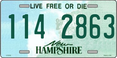 NH license plate 1142863