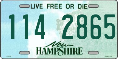 NH license plate 1142865