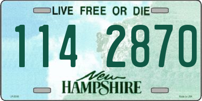 NH license plate 1142870