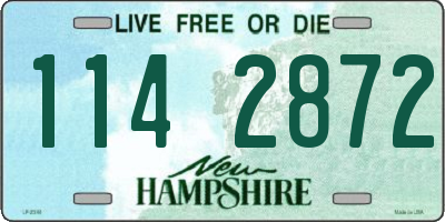 NH license plate 1142872