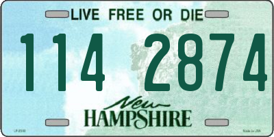 NH license plate 1142874