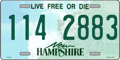 NH license plate 1142883
